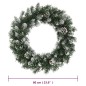 vidaXL Corona de Navidad con luces LED PVC verde 60 cm vidaXL Corona de Navidad con luces LED PVC verde 60 cm