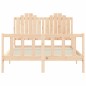 vidaXL Estructura de cama con cabecero madera maciza 140x200 cm vidaXL Estructura de cama con cabecero madera maciza 140x200 cm