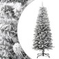 vidaXL Árbol de Navidad artificial estrecho con nieve PVC y PE 120 cm vidaXL Árbol de Navidad artificial estrecho con nieve PVC y PE 120 cm