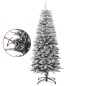 vidaXL Árbol de Navidad artificial estrecho con nieve PVC y PE 120 cm vidaXL Árbol de Navidad artificial estrecho con nieve PVC y PE 120 cm