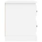 vidaXL Mesita de noche madera contrachapada blanco 39x39x47,5 cm