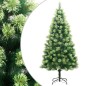 vidaXL Árbol de Navidad artificial con bisagras y soporte 210 cm vidaXL Árbol de Navidad artificial con bisagras y soporte 210 cm
