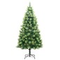 vidaXL Árbol de Navidad artificial con bisagras y soporte 210 cm vidaXL Árbol de Navidad artificial con bisagras y soporte 210 cm
