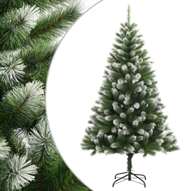 vidaXL Árbol de Navidad artificial con bisagras y nieve flocada 240 cm vidaXL Árbol de Navidad artificial con bisagras y nieve flocada 240 cm