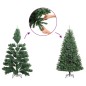 vidaXL Árbol de Navidad artificial con bisagras y soporte 210 cm vidaXL Árbol de Navidad artificial con bisagras y soporte 210 cm