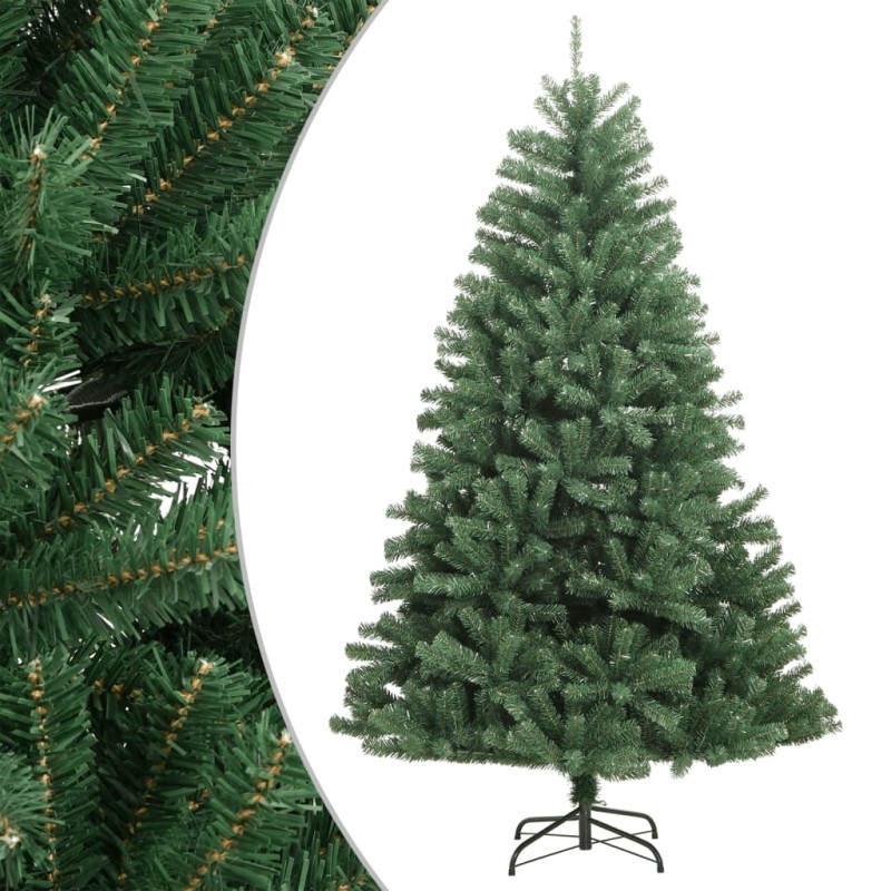vidaXL Árbol de Navidad artificial con bisagras y soporte verde 150 cm vidaXL Árbol de Navidad artificial con bisagras y soporte verde 150 cm