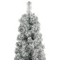 vidaXL Árbol Navidad estrecho con soporte y nieve artificial PVC 270cm vidaXL Árbol Navidad estrecho con soporte y nieve artificial PVC 270cm