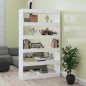vidaXL Estantería/divisor de espacios blanco brillante 100x30x166 cm vidaXL Estantería/divisor de espacios blanco brillante 100x30x166 cm
