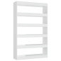vidaXL Estantería/divisor de espacios blanco brillante 100x30x166 cm vidaXL Estantería/divisor de espacios blanco brillante 100x30x166 cm