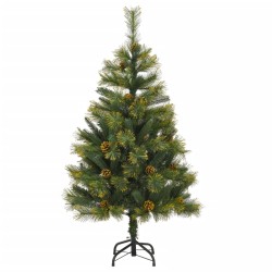 vidaXL Árbol de Navidad artificial con piñas 150 cm