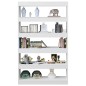 vidaXL Estantería/divisor de espacios blanco brillante 100x30x166 cm vidaXL Estantería/divisor de espacios blanco brillante 100x30x166 cm
