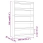 vidaXL Estantería/divisor de espacios blanco brillante 100x30x166 cm vidaXL Estantería/divisor de espacios blanco brillante 100x30x166 cm