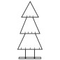 vidaXL Árbol de Navidad para decoración metal negro 60 cm vidaXL Árbol de Navidad para decoración metal negro 60 cm