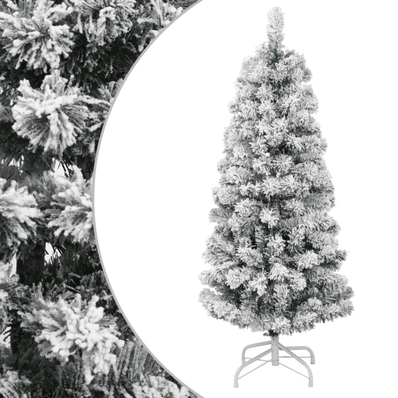 vidaXL Árbol de Navidad artificial con bisagras y nieve flocada 150 cm vidaXL Árbol de Navidad artificial con bisagras y nieve flocada 150 cm