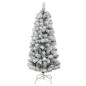 vidaXL Árbol de Navidad artificial con bisagras y nieve flocada 150 cm vidaXL Árbol de Navidad artificial con bisagras y nieve flocada 150 cm