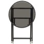 vidaXL Mesa de centro ratán sintético y vidrio templado negro 60 cm vidaXL Mesa de centro ratán sintético y vidrio templado negro 60 cm