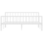 vidaXL Estructura de cama de metal blanco 180x200 cm
