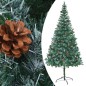 vidaXL Árbol de Navidad helado con luces, bolas y piñas 210 cm vidaXL Árbol de Navidad helado con luces, bolas y piñas 210 cm