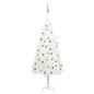 vidaXL Árbol de Navidad preiluminado con luces y bolas blanco 180 cm vidaXL Árbol de Navidad preiluminado con luces y bolas blanco 180 cm