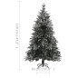 vidaXL Árbol de Navidad artificial con luces y nieve PVC&PE 120 cm vidaXL Árbol de Navidad artificial con luces y nieve PVC&PE 120 cm