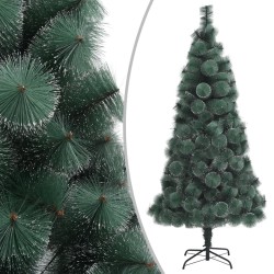 vidaXL Árbol de Navidad con luces y soporte PET verde 150 cm