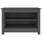 vidaXL Banco zapatero madera de pino maciza gris 70x38x45,5 cm vidaXL Banco zapatero madera de pino maciza gris 70x38x45,5 cm