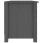 vidaXL Banco zapatero madera de pino maciza gris 70x38x45,5 cm vidaXL Banco zapatero madera de pino maciza gris 70x38x45,5 cm
