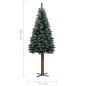 vidaXL Árbol de Navidad delgado con luces y bolas verde 180 cm vidaXL Árbol de Navidad delgado con luces y bolas verde 180 cm