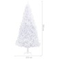 vidaXL Árbol de Navidad artificial con luces LED y bolas blanco 300 cm vidaXL Árbol de Navidad artificial con luces LED y bolas blanco 300 cm