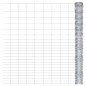 vidaXL Valla de jardín de acero galvanizado plateado 50x1,6 m
