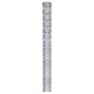 vidaXL Valla de jardín de acero galvanizado plateado 50x1,6 m
