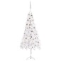 vidaXL Árbol de Navidad de esquina LED y bolas PVC blanco 240 cm vidaXL Árbol de Navidad de esquina LED y bolas PVC blanco 240 cm