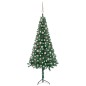vidaXL Árbol de Navidad artificial de esquina LED y bolas verde 180 cm vidaXL Árbol de Navidad artificial de esquina LED y bolas verde 180 cm