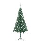 vidaXL Árbol de Navidad artificial de esquina LED y bolas verde 150 cm vidaXL Árbol de Navidad artificial de esquina LED y bolas verde 150 cm
