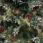 vidaXL Árbol de Navidad con luces y piñas PVC PE verde y blanco 150 cm vidaXL Árbol de Navidad con luces y piñas PVC PE verde y blanco 150 cm