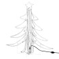 vidaXL Figura árbol Navidad plegable 2 pzas blanco cálido 87x87x93 cm vidaXL Figura árbol Navidad plegable 2 pzas blanco cálido 87x87x93 cm
