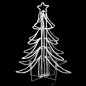 vidaXL Figura árbol Navidad plegable 2 pzas blanco cálido 87x87x93 cm vidaXL Figura árbol Navidad plegable 2 pzas blanco cálido 87x87x93 cm