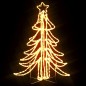 vidaXL Figura árbol Navidad plegable 2 pzas blanco cálido 87x87x93 cm vidaXL Figura árbol Navidad plegable 2 pzas blanco cálido 87x87x93 cm