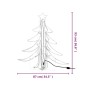 vidaXL Figura árbol Navidad plegable 2 pzas blanco cálido 87x87x93 cm vidaXL Figura árbol Navidad plegable 2 pzas blanco cálido 87x87x93 cm