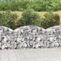vidaXL Cesta de gaviones forma arco hierro galvanizado 150x50x80/100cm vidaXL Cesta de gaviones forma arco hierro galvanizado 150x50x80/100cm