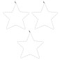 vidaXL Figuras estrellas Navidad con 48 LED 3 uds blanco cálido 56cm vidaXL Figuras estrellas Navidad con 48 LED 3 uds blanco cálido 56cm