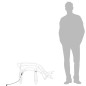 vidaXL Figura de reno Navidad 2 unidades blanco cálido 73x31x45 cm vidaXL Figura de reno Navidad 2 unidades blanco cálido 73x31x45 cm