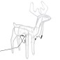 vidaXL Figuras renos Navidad con cabezas móviles 3 uds blanco cálido vidaXL Figuras renos Navidad con cabezas móviles 3 uds blanco cálido