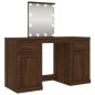 vidaXL Tocador con LED marrón roble 130x50x132,5 cm vidaXL Tocador con LED marrón roble 130x50x132,5 cm