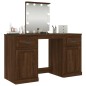 vidaXL Tocador con LED marrón roble 130x50x132,5 cm vidaXL Tocador con LED marrón roble 130x50x132,5 cm