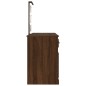 vidaXL Tocador con LED marrón roble 130x50x132,5 cm vidaXL Tocador con LED marrón roble 130x50x132,5 cm
