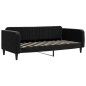 vidaXL Sofá cama nido con colchón terciopelo negro 90x190 cm vidaXL Sofá cama nido con colchón terciopelo negro 90x190 cm