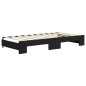 vidaXL Sofá cama nido con colchón terciopelo negro 90x190 cm vidaXL Sofá cama nido con colchón terciopelo negro 90x190 cm