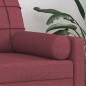 vidaXL Cojines decorativos 2 uds tela rojo tinto 15x50 cm vidaXL Cojines decorativos 2 uds tela rojo tinto 15x50 cm