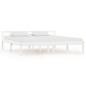 vidaXL Estructura de cama de madera maciza de pino blanco 180x200 cm vidaXL Estructura de cama de madera maciza de pino blanco 180x200 cm